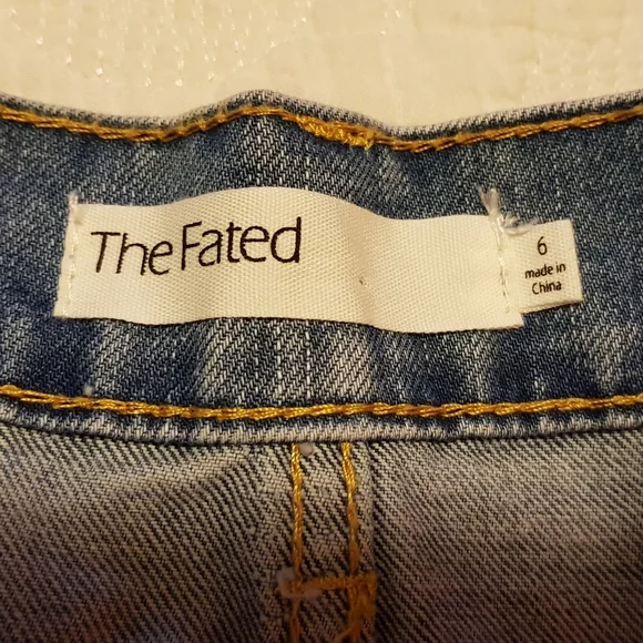 The Fated denim mini skirt size 6 - Picture 2 of 8